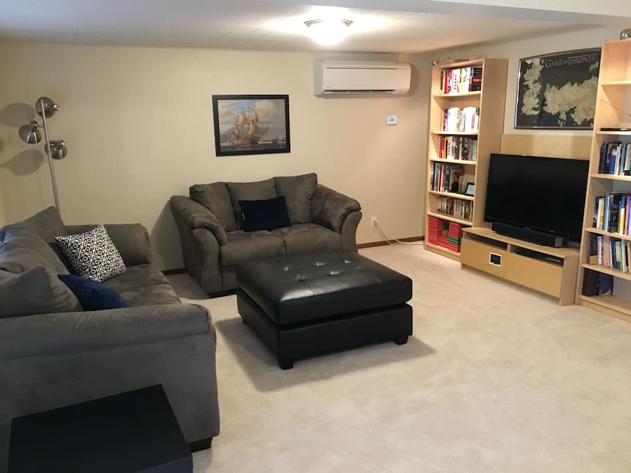 Living room with TV.