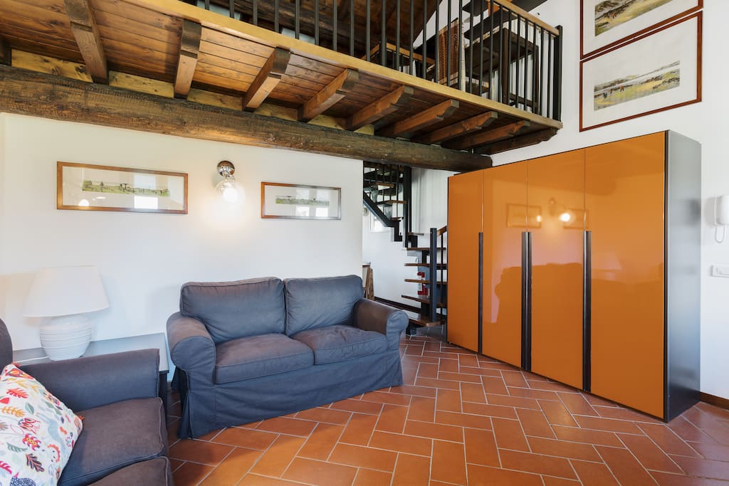The Living room & The perfect relax area with the sofas & the TV