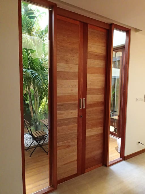 Sliding front doors