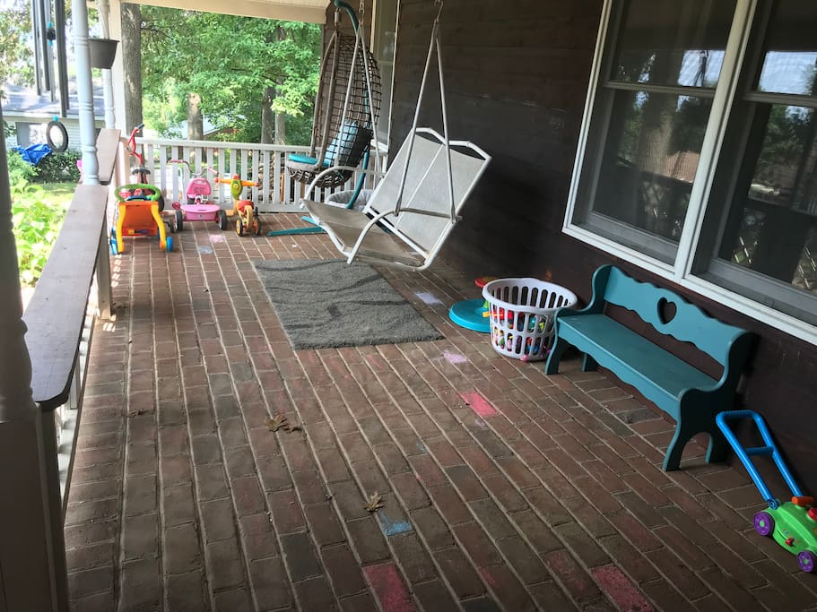 Enjoy a nice cup of coffee or a beautiful York sunset on the porch swing.
