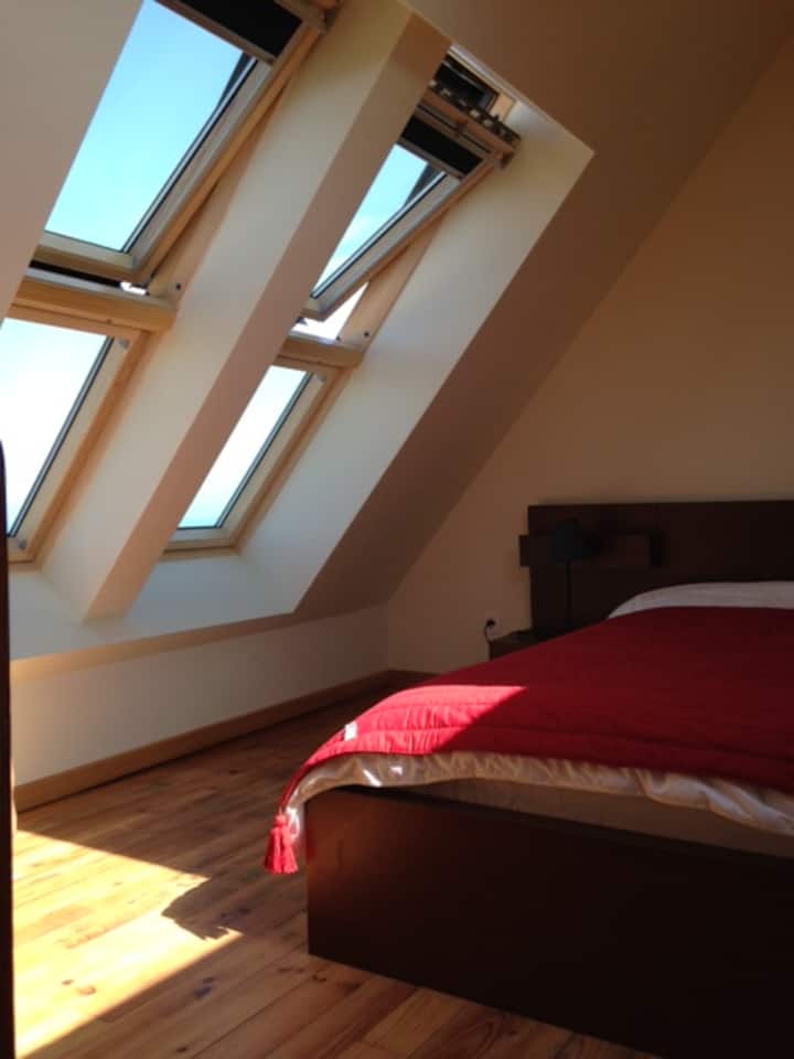 غرفة دوبلكس بإطلالات كبيرة على الشاطئ والبحر