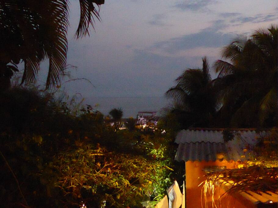 Dusk photo with the ocean in the distance