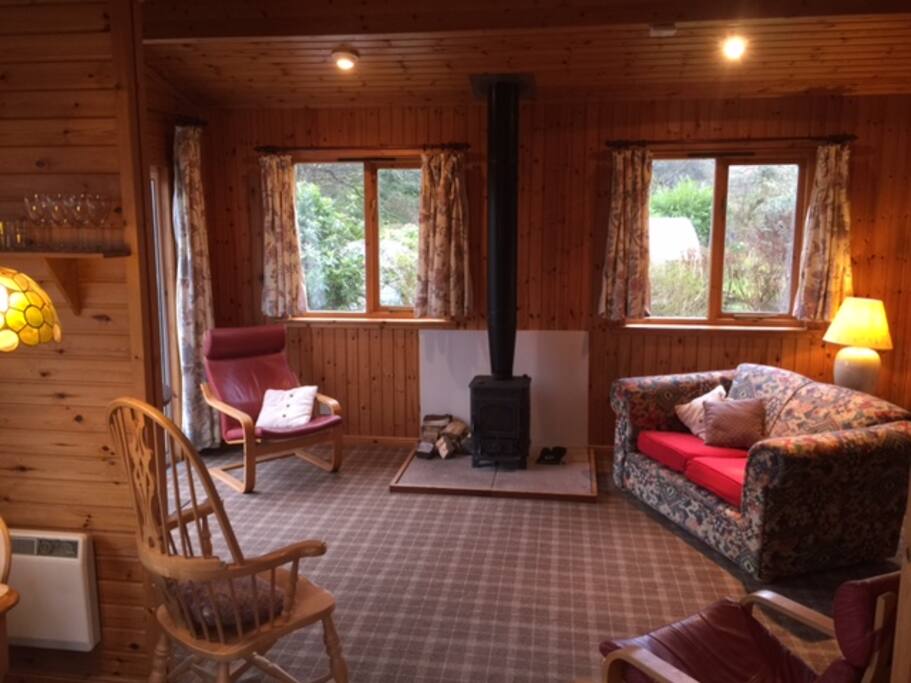 Birch Lodge interior from kitchen