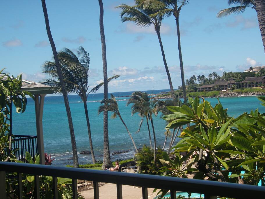 Great Ocean views from this unit at Napili Shores!