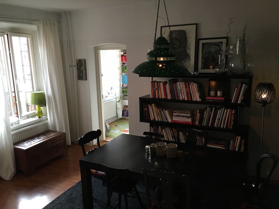 Dining area towards childrens' rooms.