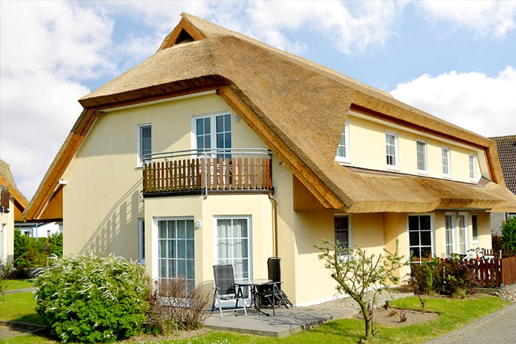Hausansicht des Reethaus Boddenblick