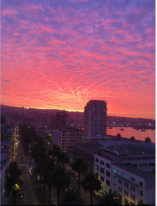 Atardecer desde la terraza