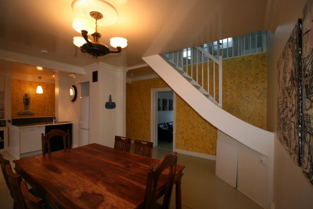 Dining room and entrance to living room