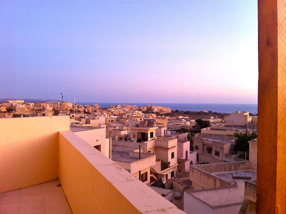 View from the terrace (sunset)