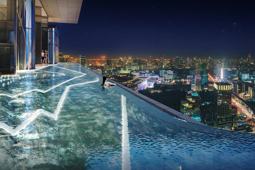 ROOF TOP 360 DEGREE INFINITY VIEW SWIMMING POOL