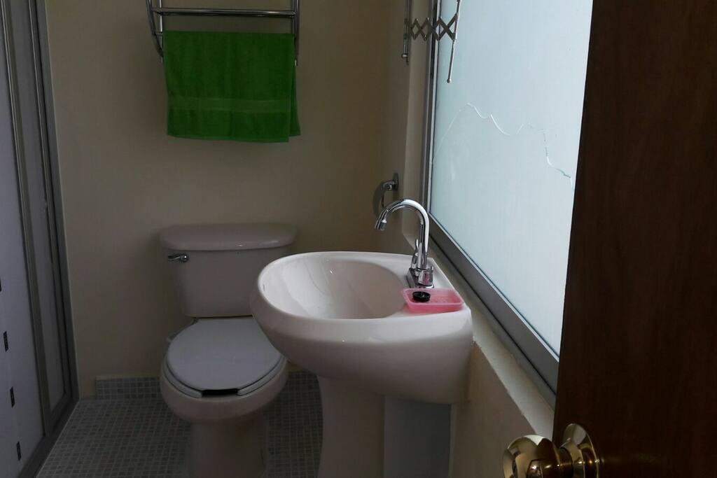 Private bathroom with shower