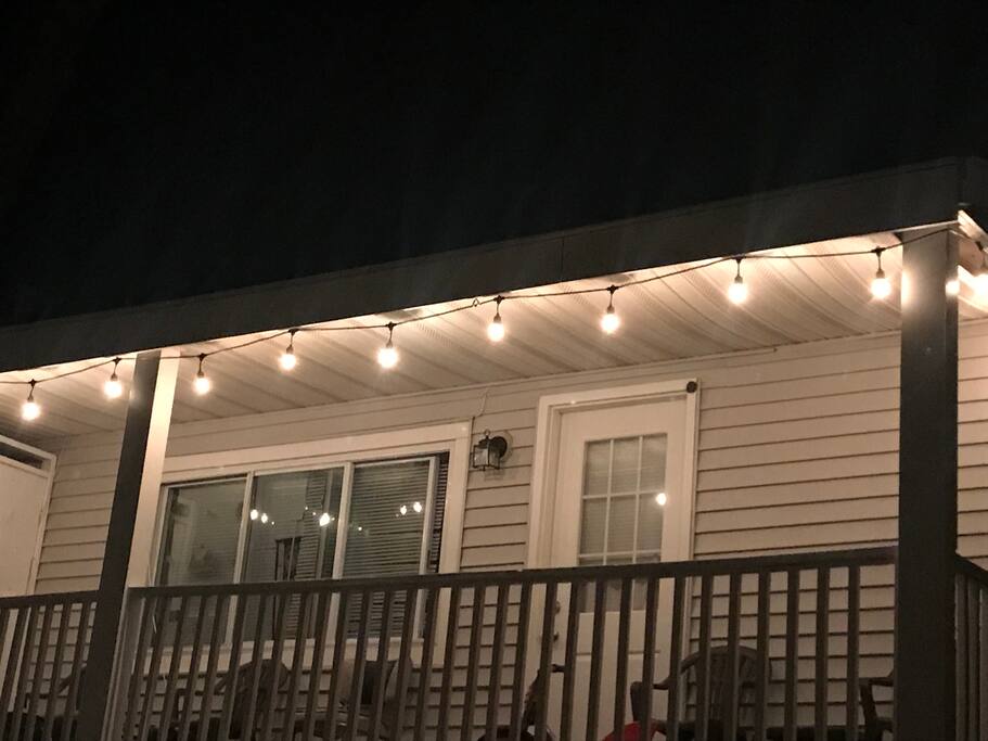 Private Porch at Night w/Mood Lighting