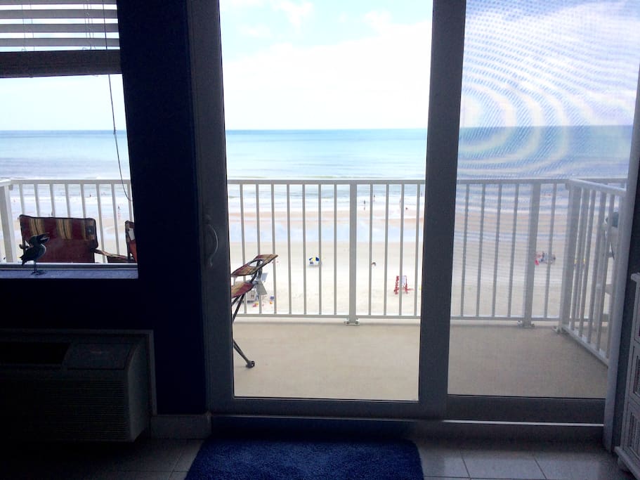 View out the balcony. Balcony is 5 feet by 12 feet.