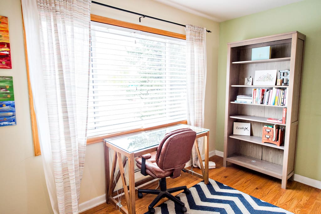 Desk area for remote working