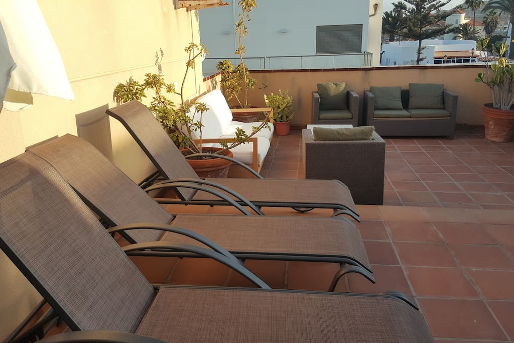 Terraza principal para su uso privado.
Main Terrace (exclusive)