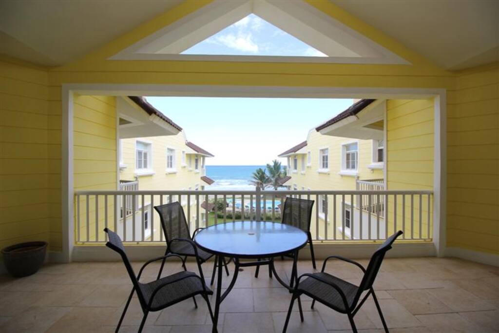 Balcony view to the ocean
