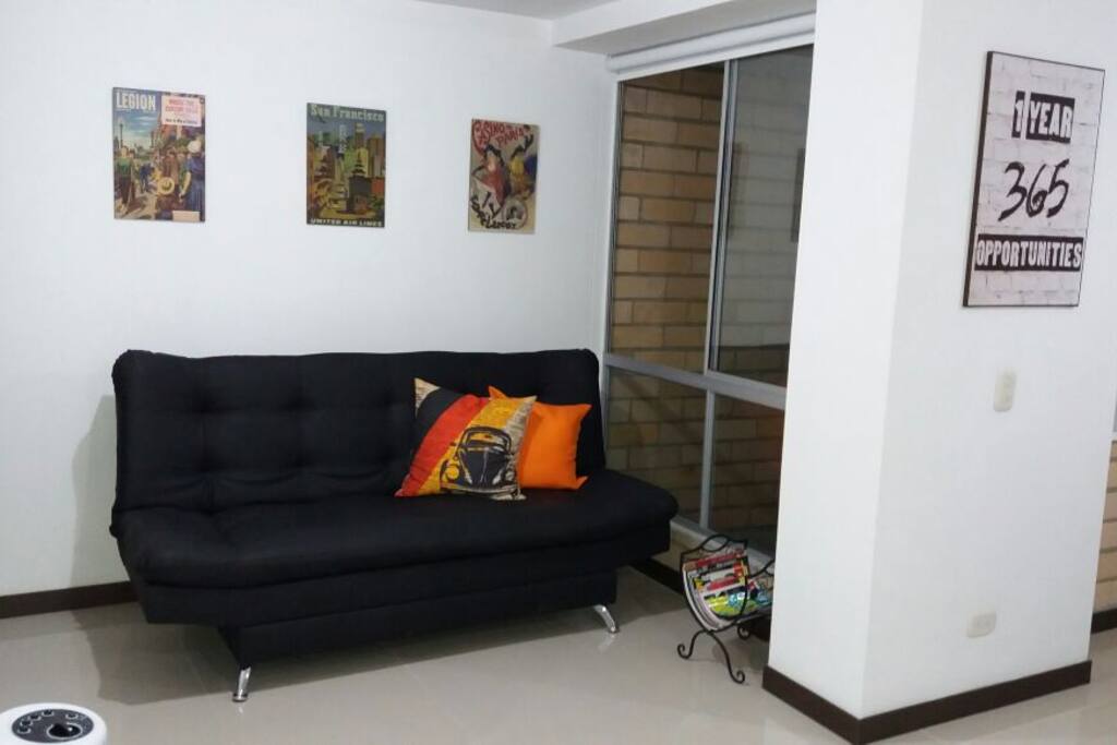 Sala con tv-Netflix