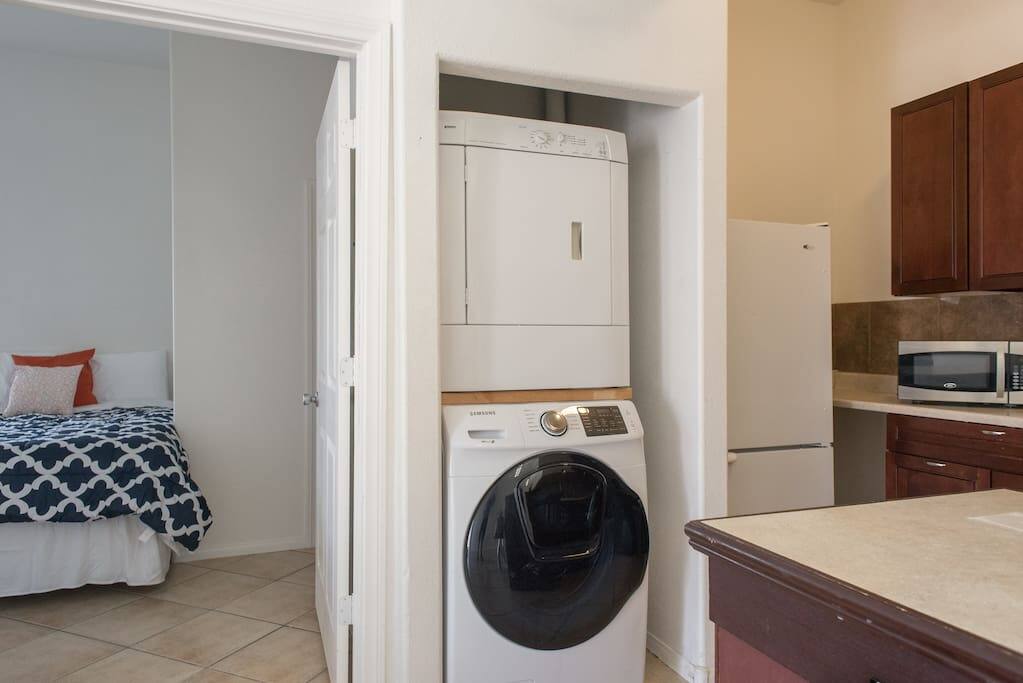 Full size washer and dryer