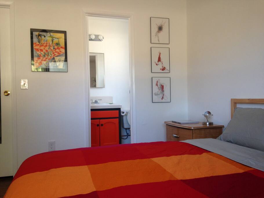 private bedroom with private toilet and walk in closet