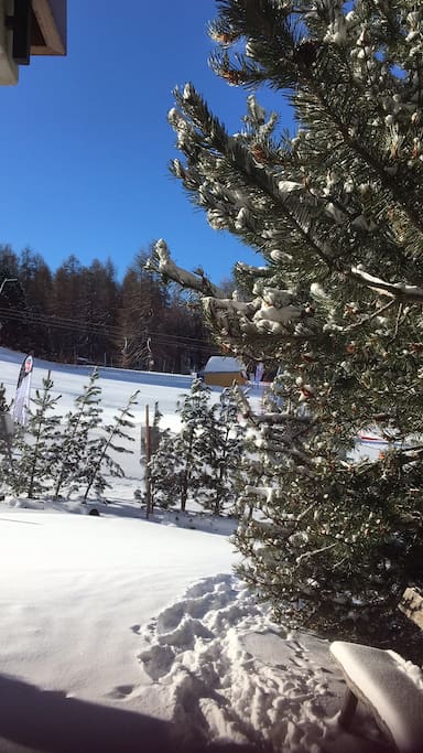 You can literally step out the door onto the skiing facilities.