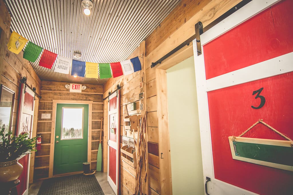 The main entrance. Room #1 is on the left