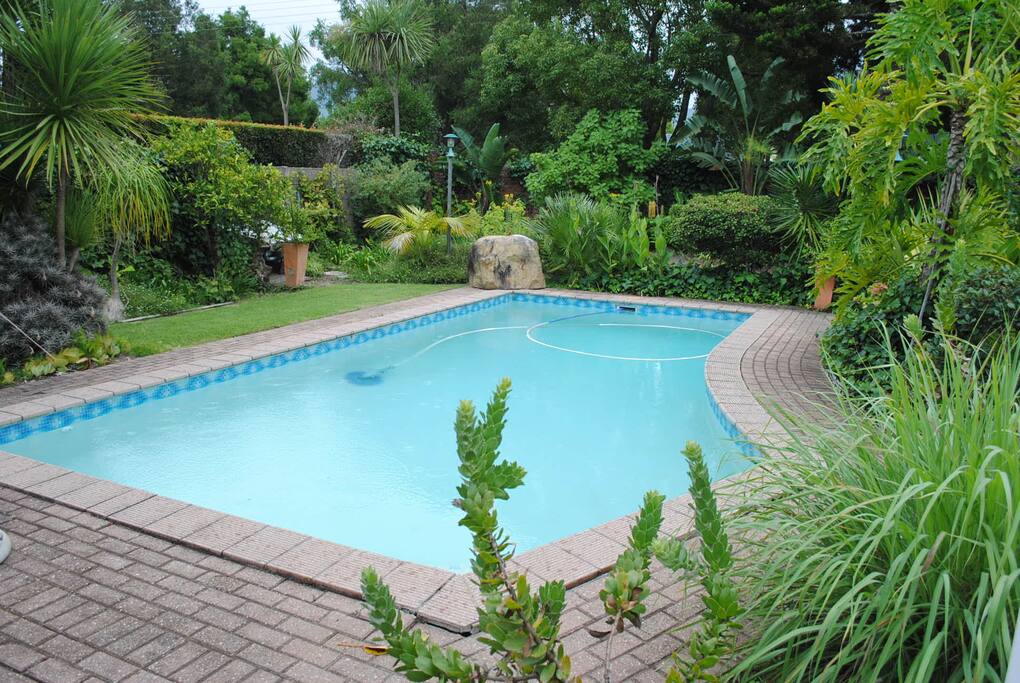 Sparkling salt water pool