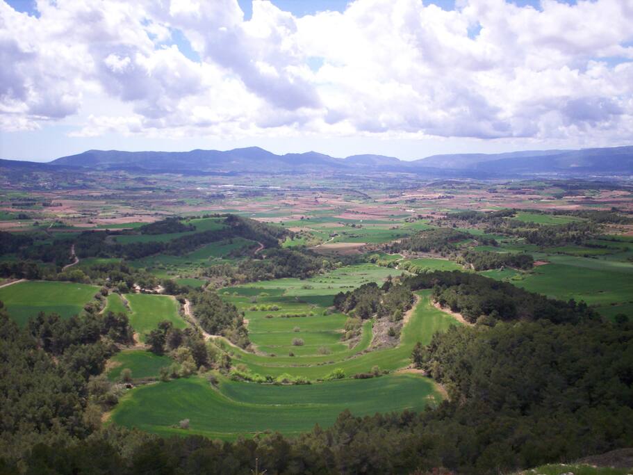 La vista de delante de nuestra casa