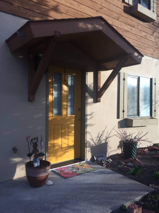 Gold front door entry!