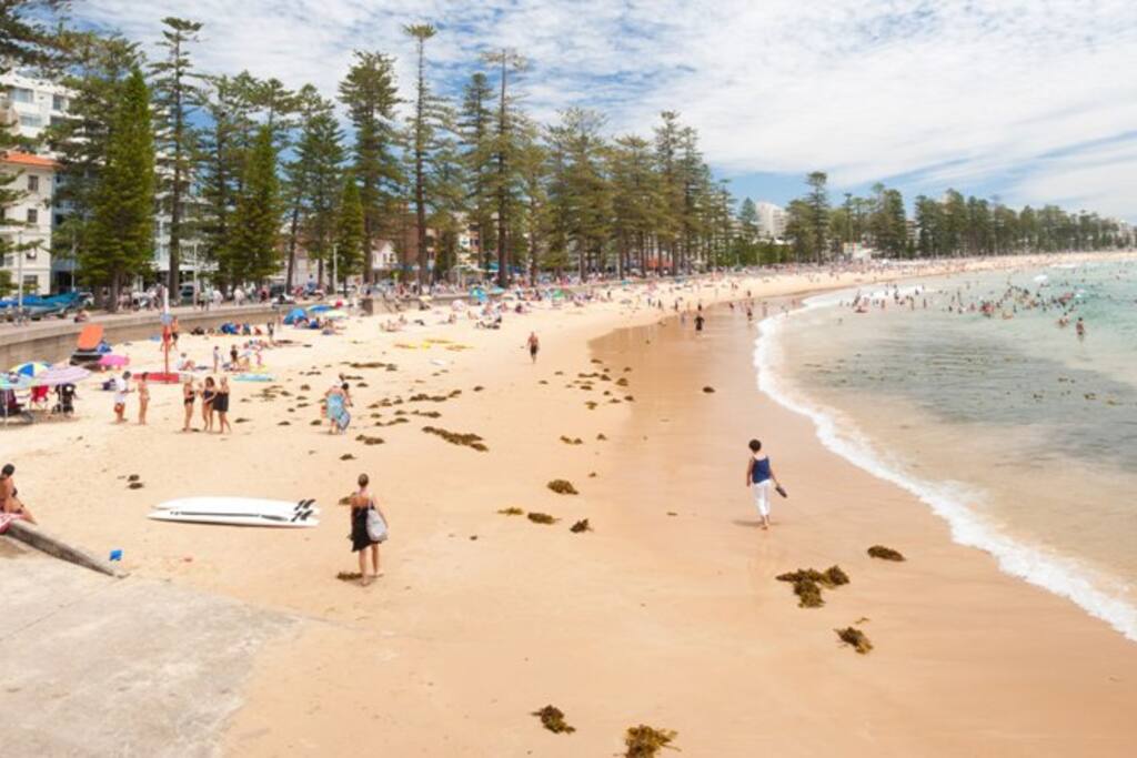 Just around the corner from Manly Beach (photo not our property)