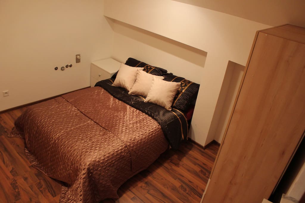 Second bedroom with a double bed.
