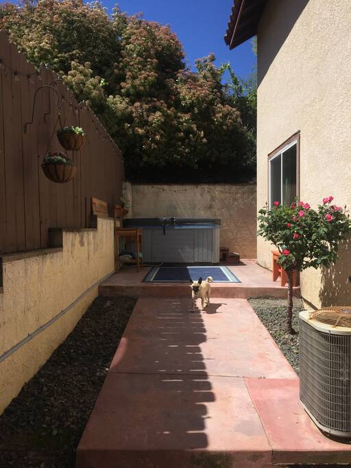 Hot Tub on back patio! Enjoy with a glass of wine after a full day of fun!