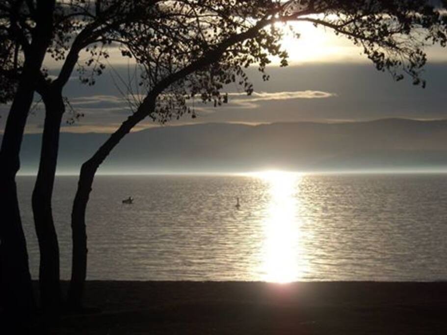 Welcome to Kelowna BC, our area called Lower Mission, 5 minute walk to this beach. Gyro Beach
