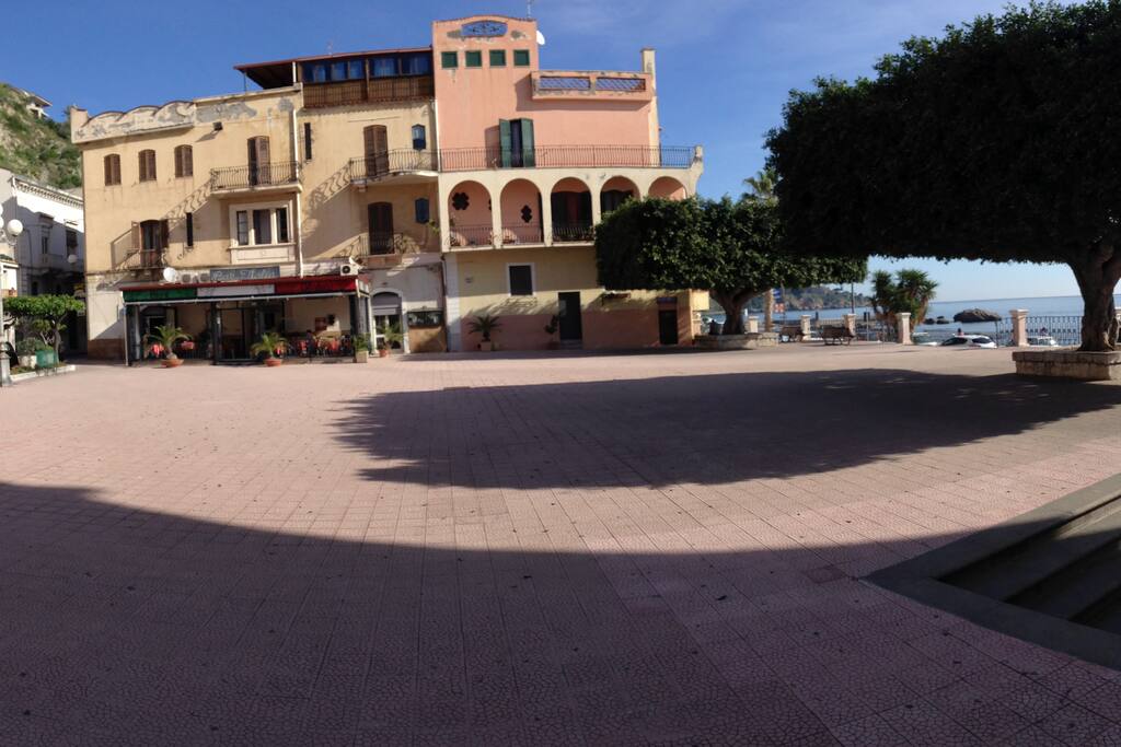The Main Square of Giardini Naxos