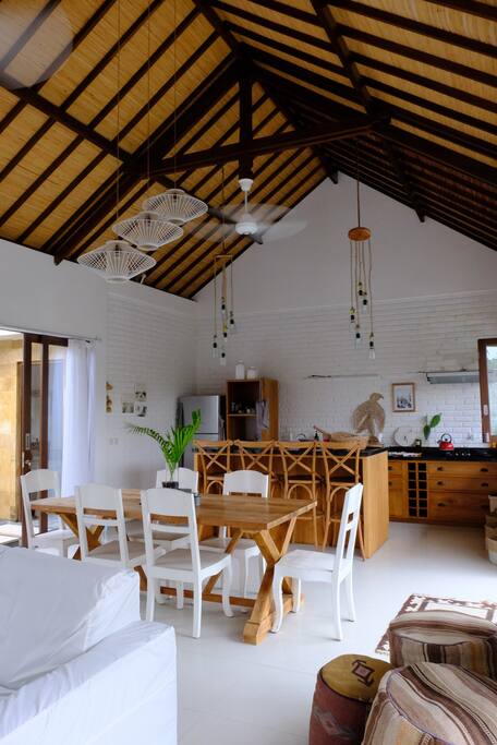 Living, dinning, kitchen area