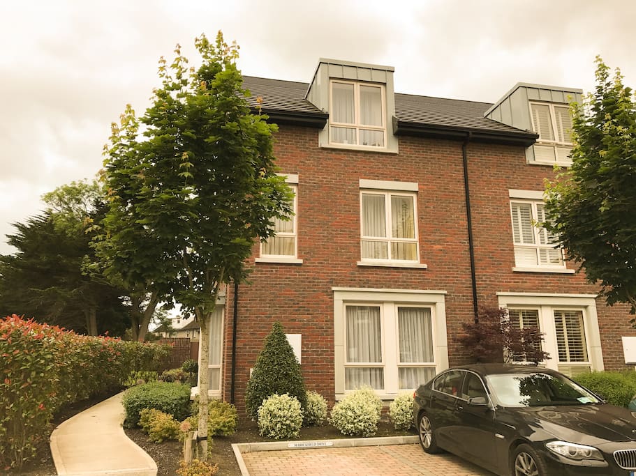 Our brand new three story red brick home