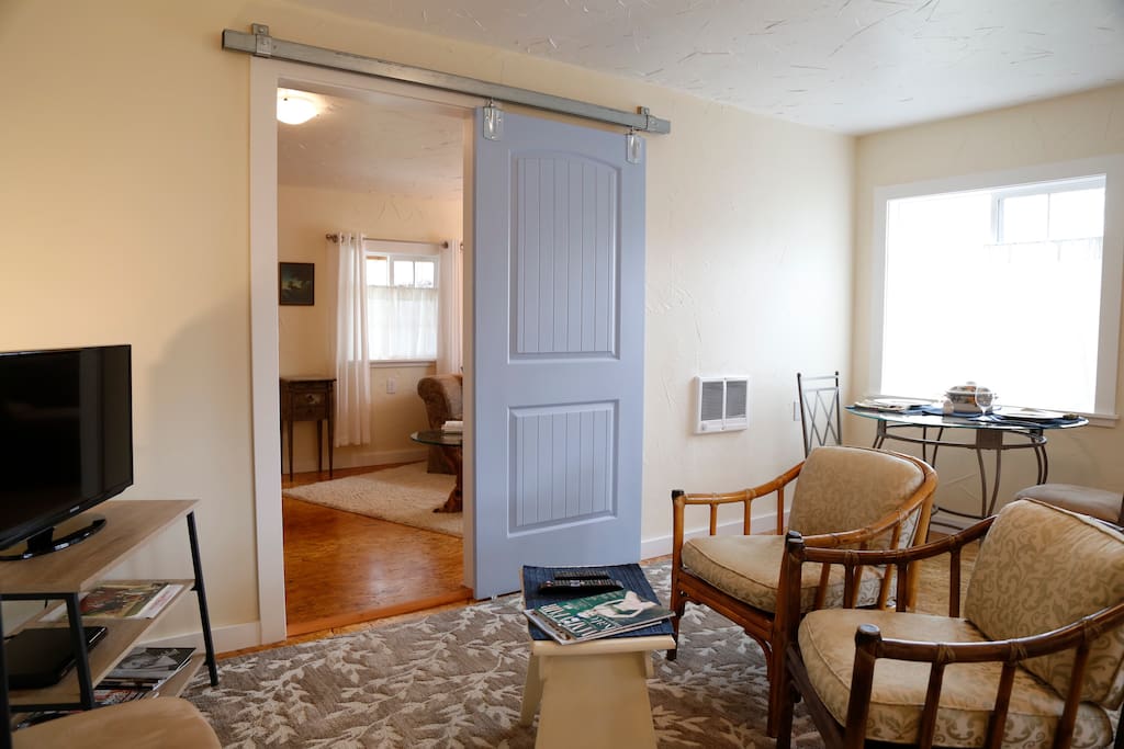 Door to the bedroom.