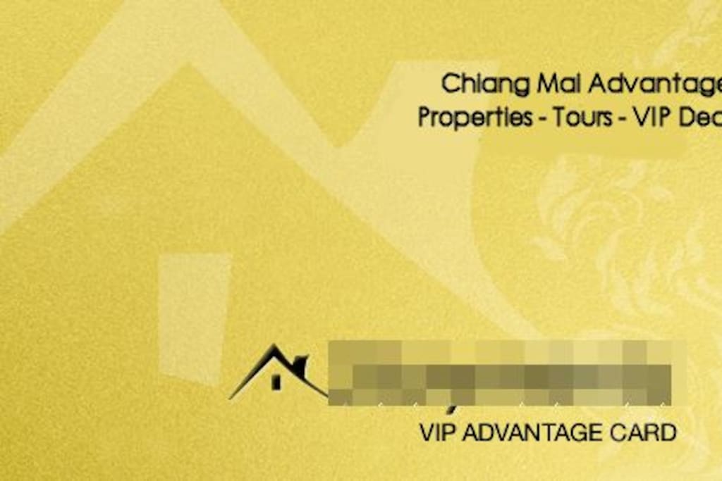 We have our own VIP program with several restaurants, scooter rentals, massage shops etc. for special VIP prices in Chiang Mai