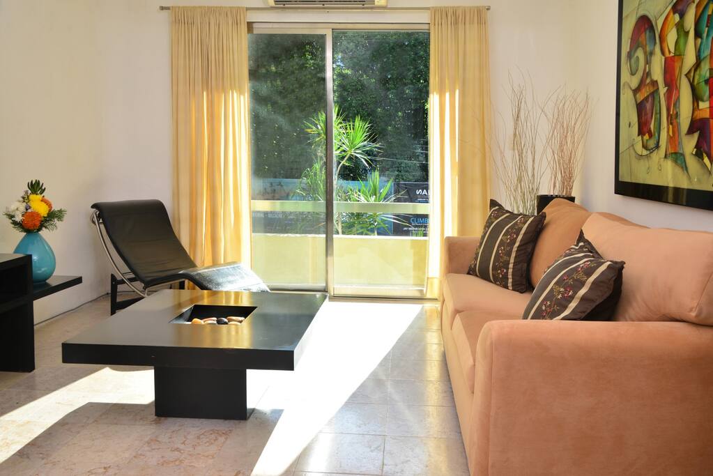 access to the balcony from the livingroom
