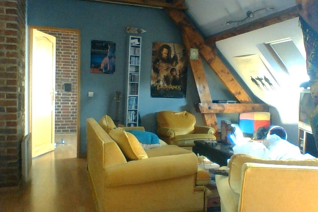 Le salon, pièce principale de l'appartement