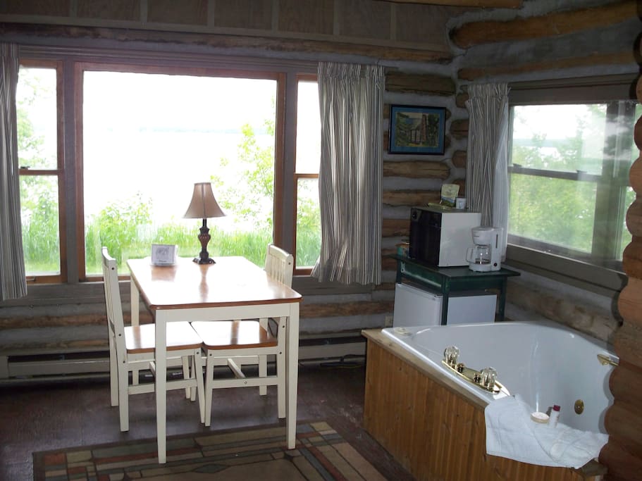 Main floor with window overlooking Green Lake