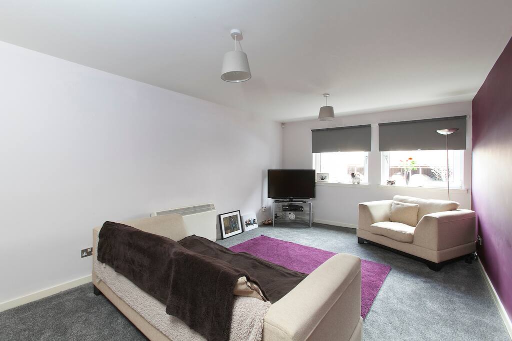 Living room area of the lounge/kitchen/dining room