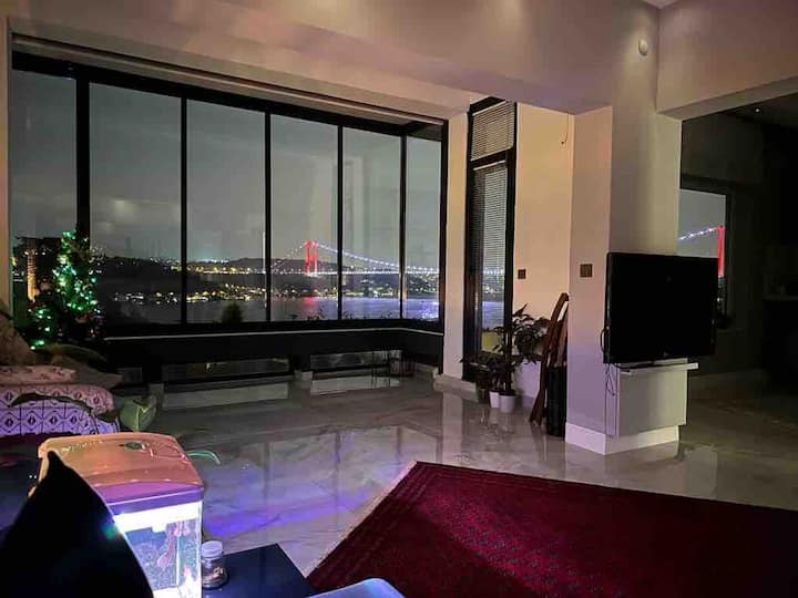 Bosphorus View 2br Balcony & Parking | Walk To Sea - Riva