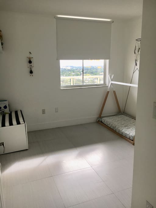 Toddler Room with an extra Queen mattress
