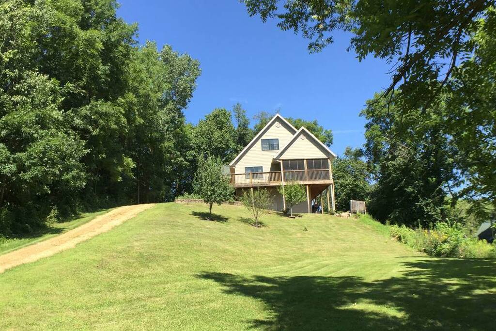 Hilltop House from mid-front yard