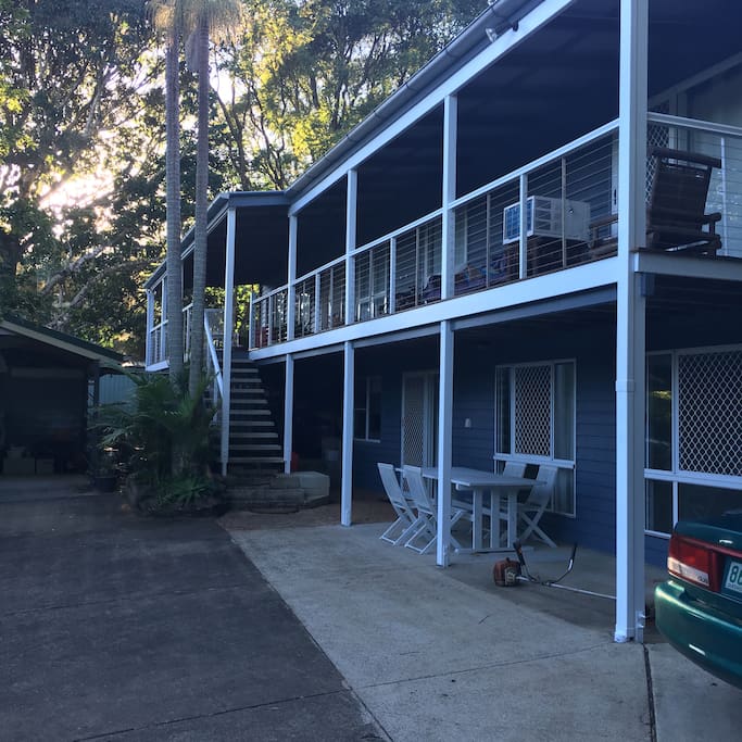 The front of the house