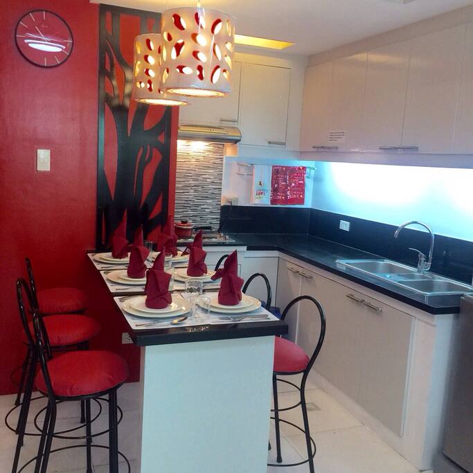 Kitchen and dining area