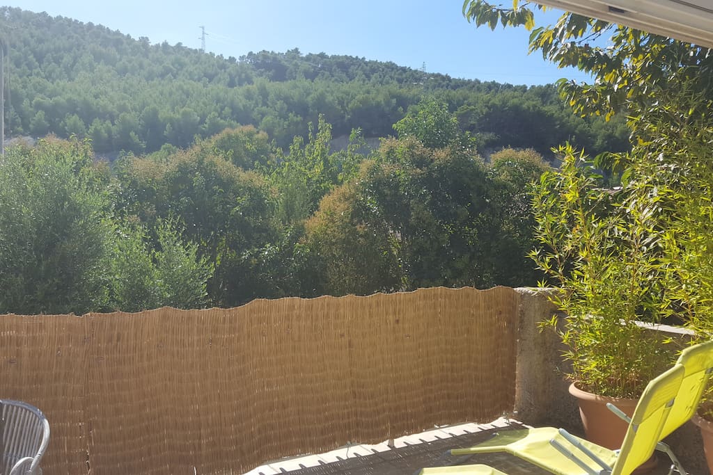 vue de la terrasse