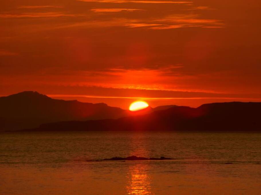 Sunset from the Skye Bridge.