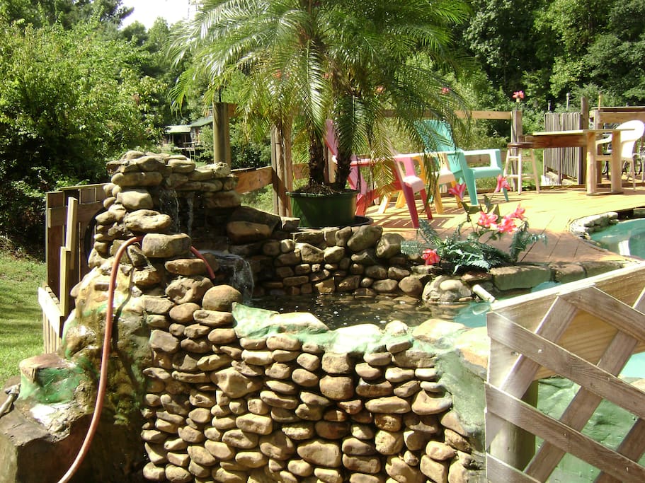 Waterfall at Poolside
