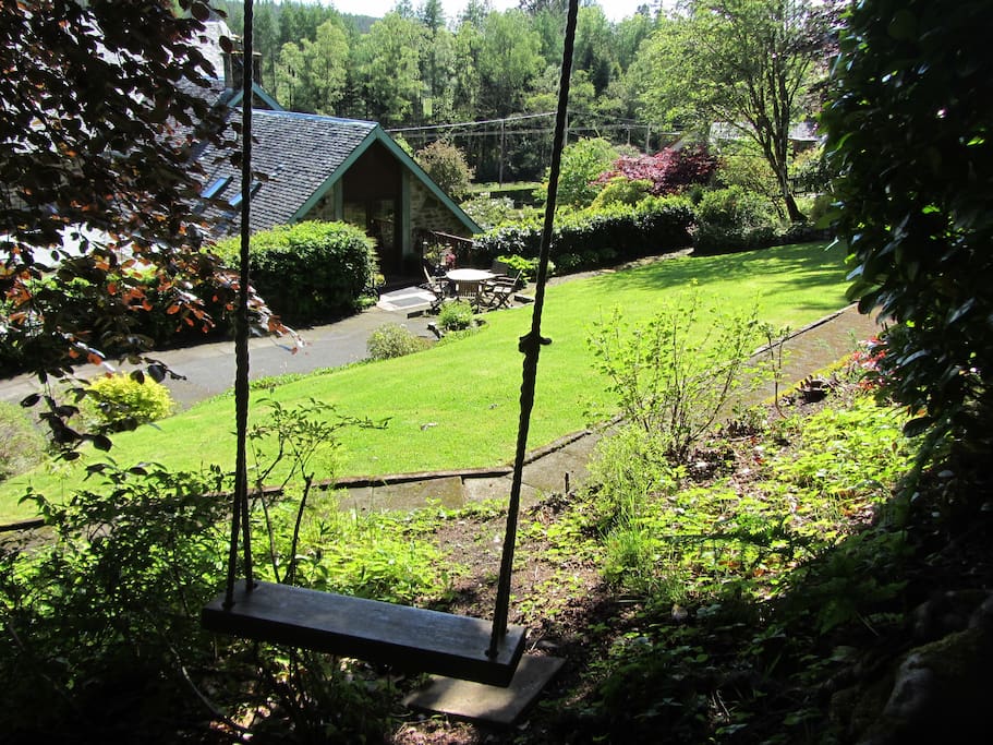 View to Hayloft from back of private garden
